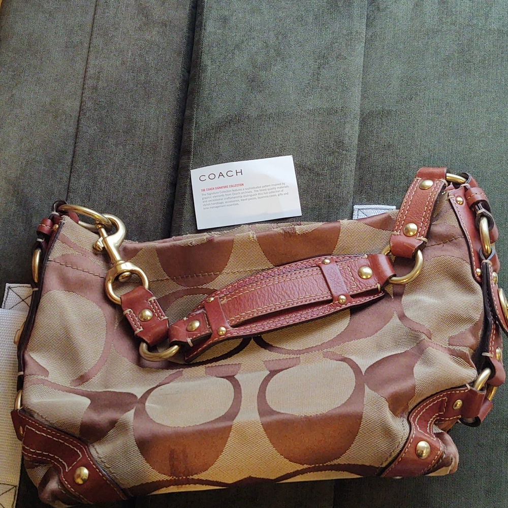 Coach signature hobo purse